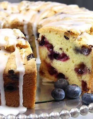 Blueberry Lemon pound cake