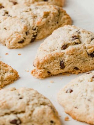 Chocolate Chip Sourdough Scones