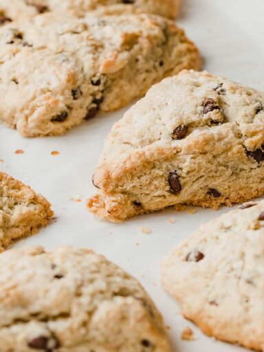 Chocolate Chip Sourdough Scones