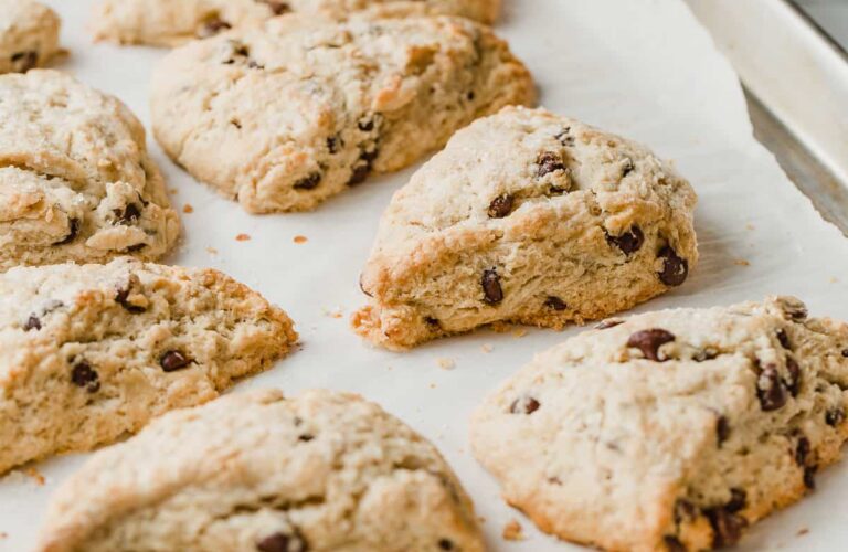 Chocolate Chip Sourdough Scones