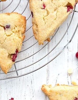 Gluten Free Cranberry Orange Scones