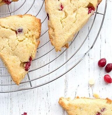 Gluten Free Cranberry Orange Scones