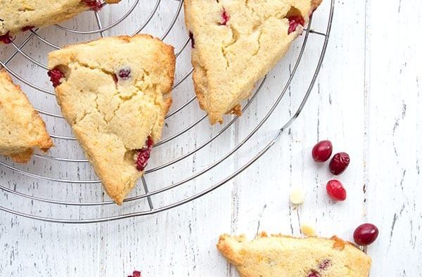 Gluten Free Cranberry Orange Scones