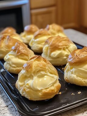 Custard-Filled Cream Puffs
