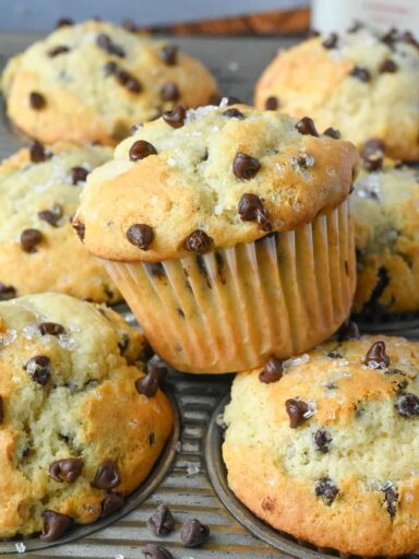Sourdough Chocolate Chip Muffins