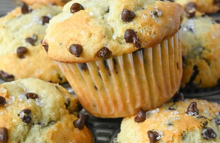 Sourdough Chocolate Chip Muffins