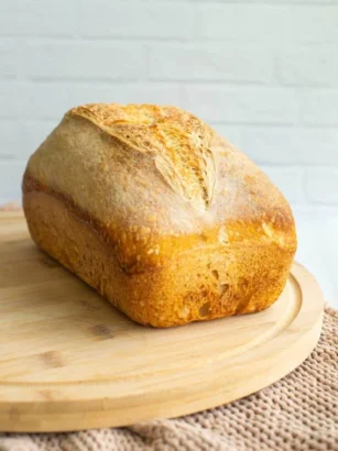 The easy 2 loaf pan sourdough method