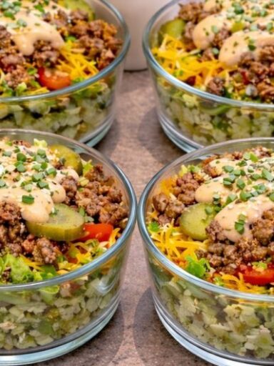 Big Mac Cheeseburger Protein Bowl