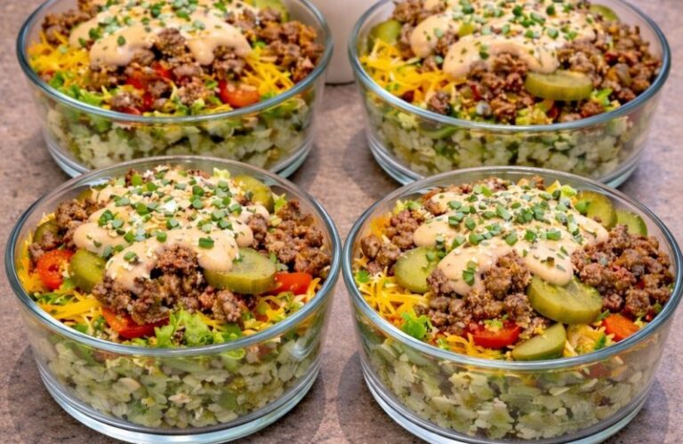 Big Mac Cheeseburger Protein Bowl