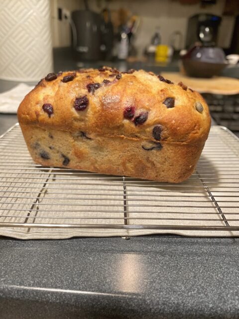 Gluten-Free Blueberry Cream Cheese Loaf
