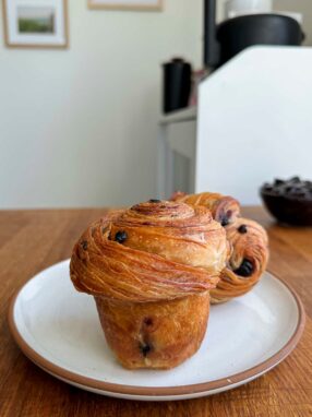 Sourdough Blueberry Croissants